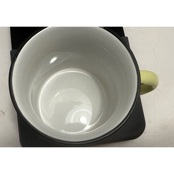 Natural Life Yellow "Cup Of Sunshine" coffee mug cup 4" Diameter - Picture 5 of 13